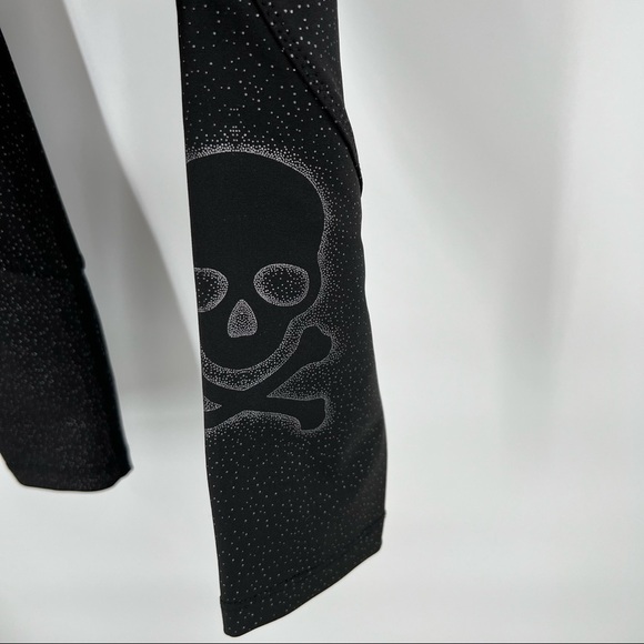 SOULCYCLE high waisted spotted tights with skull size XS - Picture 6 of 9